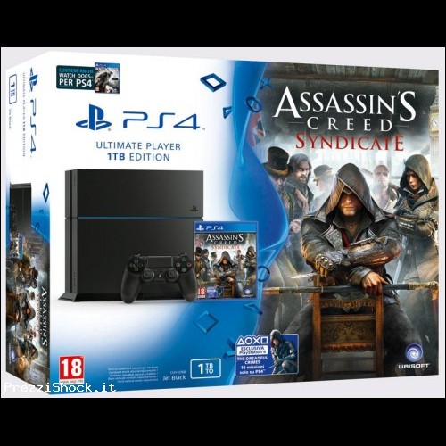SONY PS4 1TB NUOVE + ASSASSIN'S CREED SYNDACATE BUNDLE !!!