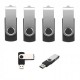 LOTTO 4 CHIAVETTA USB 8 GB PENNA FLASH MEMORY STICK PENDRIV
