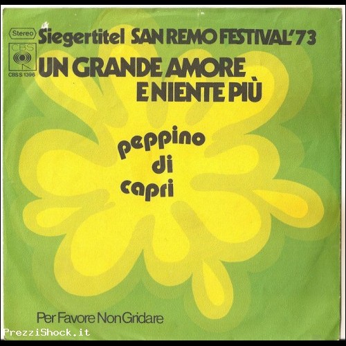 Peppino Di Capri &#8206; Un Grande Amore E Niente Pi 1973 VG+