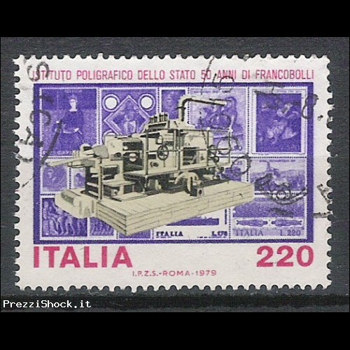 1979 Anniversario primi francobolli IPZS Sassone 1444 usato
