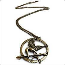 Collana pendente Unisex Hunger Games Ghiandaia Imitatrice