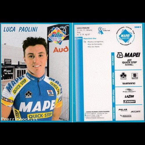 2001 MAPEI ciclismo - LUCA PAOLINI