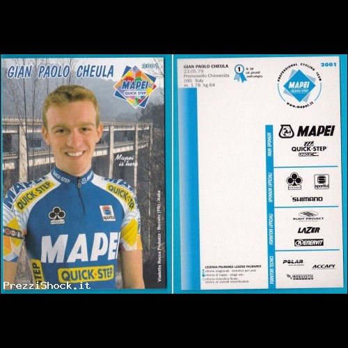 2001 MAPEI ciclismo - GIAN PAOLO CHEULA