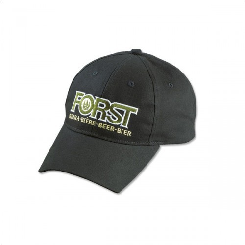Cappellino FORST nero con logo ricamato - misura unica