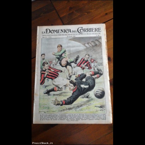 1956 domenica del corriere 18 calcio Fiorentina Mille Miglia