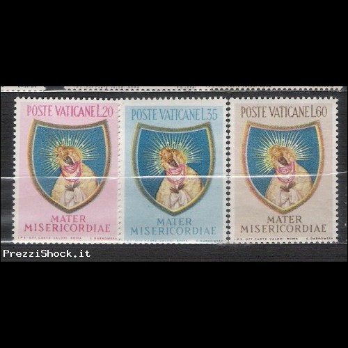 VATICANO - 1954 - N. 189/91**