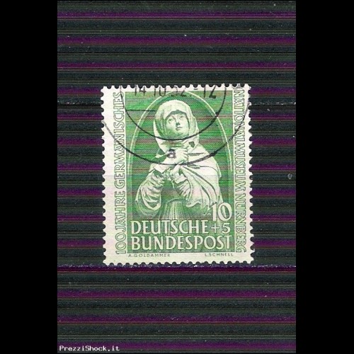GERMANIA OCC. - 1952 - N. 38 USATO