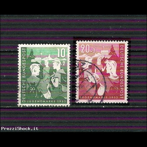 GERMANIA OCC. - 1952 - N. 39/40 USATI