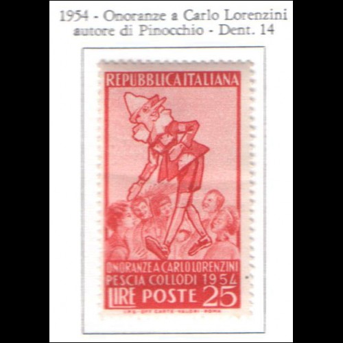 1954 - ITALIA - COLLODI PINOCCHIO - SERIE COMPLETA ** MNH
