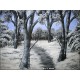 Warwel ~ Winter Day II~ Quadro Paesaggio ~Dipinto UNICO neve