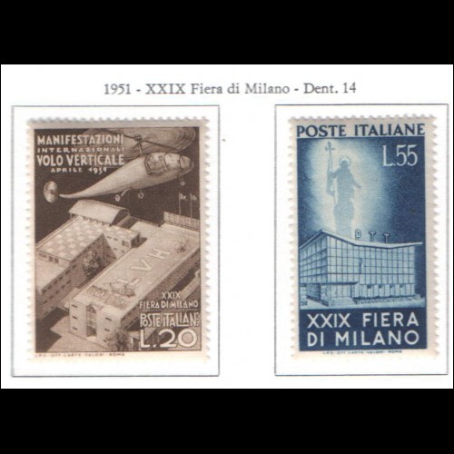 1951 Italia FIERA DI MILANO NUOVO ** MNH