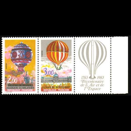 Francia: serie Bicentenario primo volo mongolfiera 1983