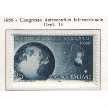 1956 Italia Congresso astronautico internazionale mnh **