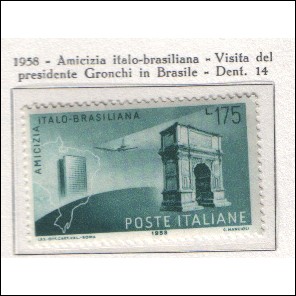 1958 Italia Amicizia Italo-Brasiliana