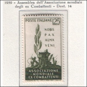 1959 Italia - Assemblea dell'ass. mondiale ex-combattenti