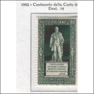 1962 Italia - Centenario dell'ordinam... Corte dei Conti