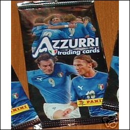 BUSTINA DI FIGURINE AZZURRI TRADING CARDS - SIGILLATA !!!