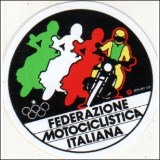 Adesivo - FEDERAZIONE MOTOCICLISTICA ITALIANA