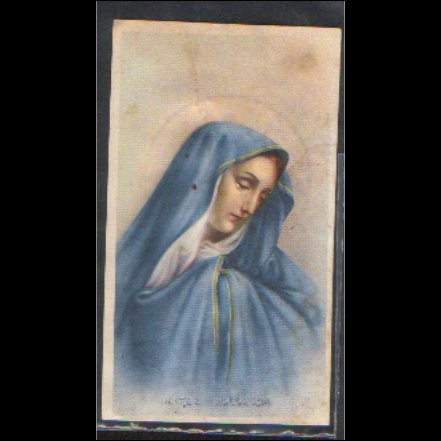 Santino - MADONNA Addolorata - Holy Card n. 2/102