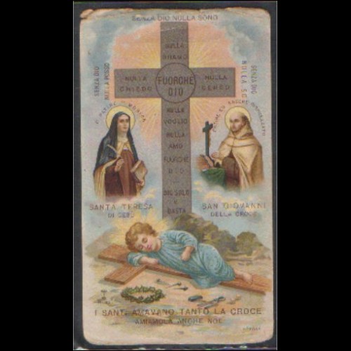 Santino - S. Teresa e S. Giovanni - Holy Card NUM 86