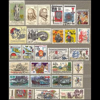 Cecoslovacchia: lotto di francobolli timbrati [CST1]