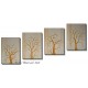 Warwel ~ Trees II ~ 4 Quadri 40 x 120 cm