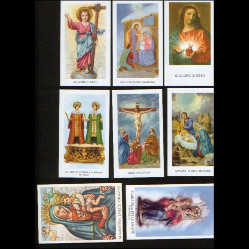 Santini - Lotto di 8 - Holy Card - L9