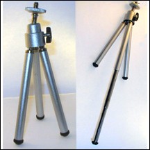 Treppiedi telescopico snodabile fotocamere videocamere 27cm