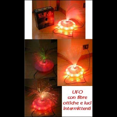 LAMPADA UFO IN FIBRE OTTICHE