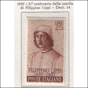 1957 - REPUBBLICA - FILIPPINO LIPPI SERIE NUOVA