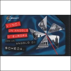 VINCI UN ANGOLO D'EUROPA   - Scheda telefonica italiana sk66