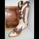 Stivali originali Sendra in cuoio e pelle beige e marrone