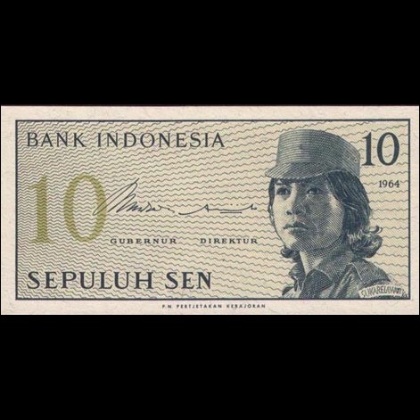 BA107 - INDONESIA - 10 SEN - pick 92