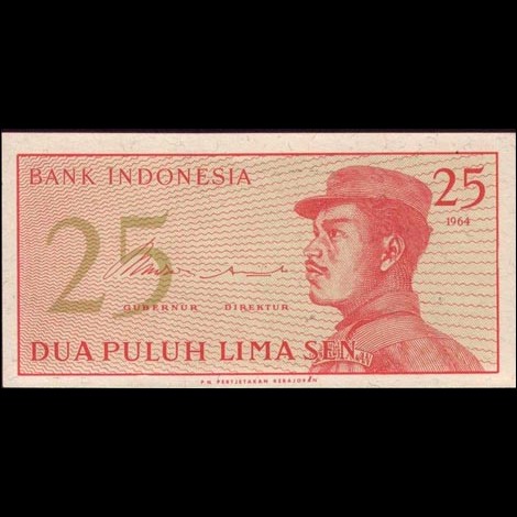 BA108 - INDONESIA - 25 SEN - pick 93