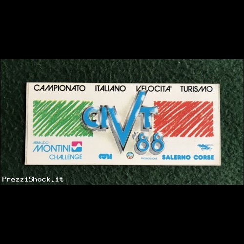 Adesivo CAMPIONATO ITALIANO VELOCITA' TURISMO 1988