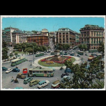 Cartolina - GENOVA - Piazza Corvetto - VG 1967