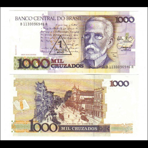 Banconota Fior Di Stampa - 1000 CRUZADOS - BRASILE