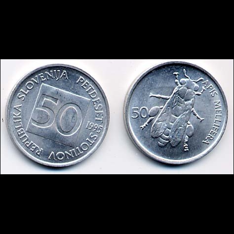 Jeps - SLOVENIA - 50 centesimi di tallero 1995 circolata