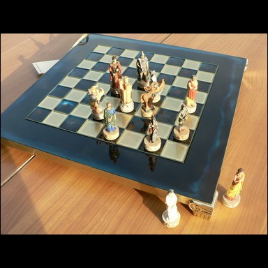 Assortimento di scacchi 28x28 cm