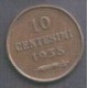 REPUBBLICA SAN MARINO 1938 - 10 CENTESIMI - SPL