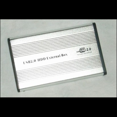 Box esterno USB 2.0 con HDD interno da 80 GB 2,5"