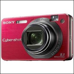 Sony Cyber-shot DSC-W150 rosso  +Carica+Batteria Lithium