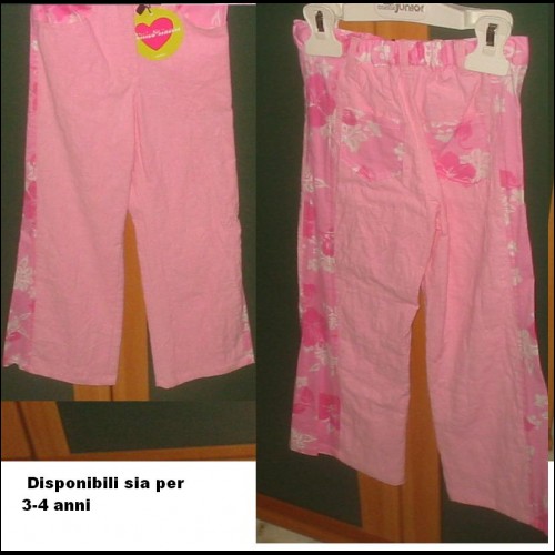 pantaloni conbipel per bimba 3 e 4  anni nuovi con etichetta