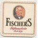 Sottobicchiere birra Fischer quadrato con uomo