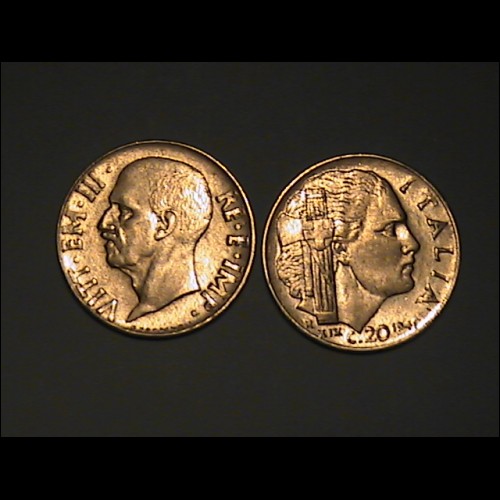 20 cent. 1941  XIX magnetica   Vittorio  Emanuele III