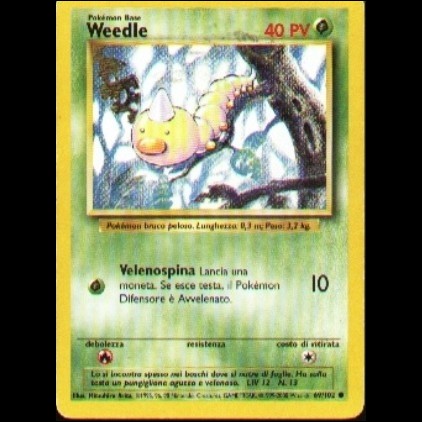 Carta Pokemon Base Weedle (69/102)
