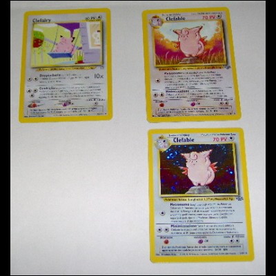 POKEMON CARDS -- CLEFARLY - CLEFABLE