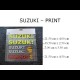STICKERS - SUZUKI - gli adesivi PRINT