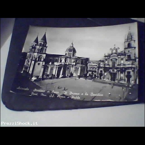 cartoline cartolina foto acireale duomo basilica 1958 animat