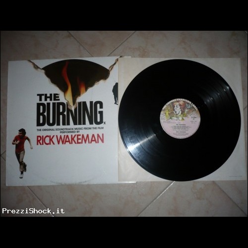 THE BURNING SOUNDTRACK - RICK WAKEMAN LP 12"